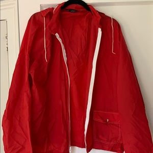 Red Windbreaker